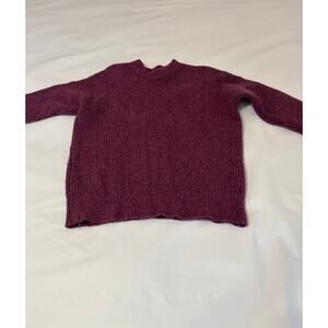EUC Madewell blend long sleeve sweater, crew neck, Mulberry color, size XS